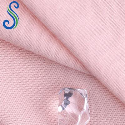 China Professional High Quality Super Soft Bamboo Cotton Spandex Anti-bacteria Supplier Single Face Knit Fabric For T-shirt for sale