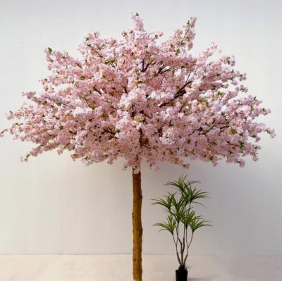 China Cherry Blossom Tree Customize Plants Tree Wedding Decoration Pink and White Minimalist Artificial Garden Tree Decor for sale