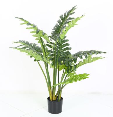 China 2021 New Design Eco - Friendly Artificial Philodendron Selloum Plants Spring Taro Decorative Plant for sale