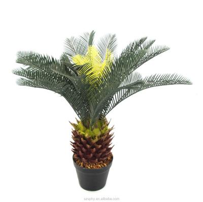 China 2021 New Design Artificial Sago Cycas Green Plant Areca Palm Sago Cyca Eco-friendly For Hotel Home Outdoor Office for sale