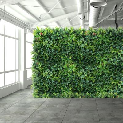 China Contemporary Outdoor UV Resistant Artificial Grass Wall Panels Decor Artificial Grass Wall for sale