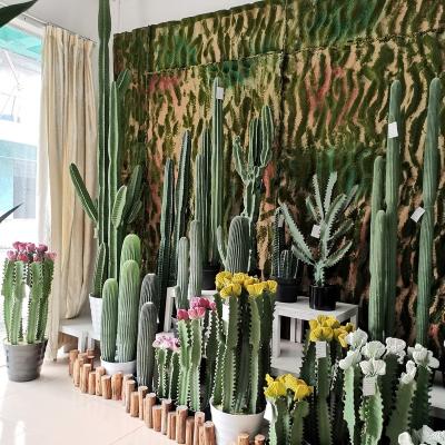 China Outdoor country sale office villa decoration greening bonsai plants artificial cactus for sale