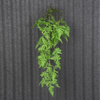 China Tropical cheap greenery artificial fern plant hanging wall for shop ceiling decoration for sale