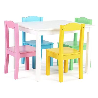 China Modern Kids Furniture Wooden Wooden Study Table With Chair Kids Study Table And Chair Children'S Tables for sale