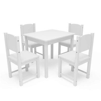 China Modern Kids Study Table Set Wooden Table And Chair Set Kids Chairs And Kids Table Set for sale