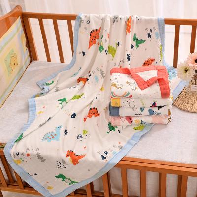 China High Quality Anti-bacteria Muslin 4-Layers Soft Bamboo Comforter Newborn Baby Wrap Covering for sale