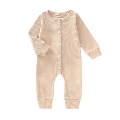 China Long Sleeve Wholesale 0-18 Months Newborn Rompers Knitted Baby Romper Cotton Baby Clothes for sale