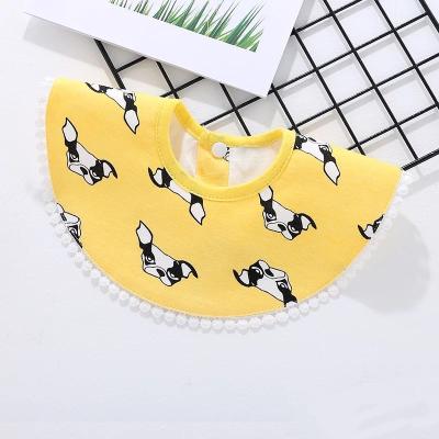 China High Quality Washable Towel Waterproof Baby Boy Girl Saliva 100% Cotton Drooling Bibs for sale