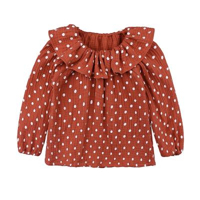 China Breathable Newest Cotton Doll Collar Girl T-shirt Tops Kids Pullover Tees For Girls for sale