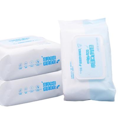 China Eco-friendly Wet Wipes Newborn Free Samples Baby Care Moist Wipes Facial Cleansing Odorless for sale