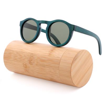 China Polarized Green Kids Bamboo Wooden Sunglasses Fashion Lady Polarized UV400 Wooden Bamboo Sunglasses for sale