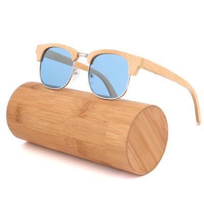 China Bamboo Sunglasses Polarized Logo Custom Made Wooden Wholesale High Quality Fashion Sun Glasses 2021 Wooden Sun Glasses for sale