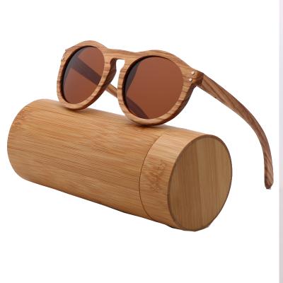 China Wholesale Fashion Sunglasses Manufacturer Mirror Lens Polarized Cat Eye Shell Zebra Wood Sunglasses With Wooden Temples for sale