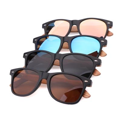 China Sunglasses 2021 Polarized Dark Monocle Wooden Leg Zebra Frame PC Back China Sun 400 Glass 100% UV Protection Retro for sale