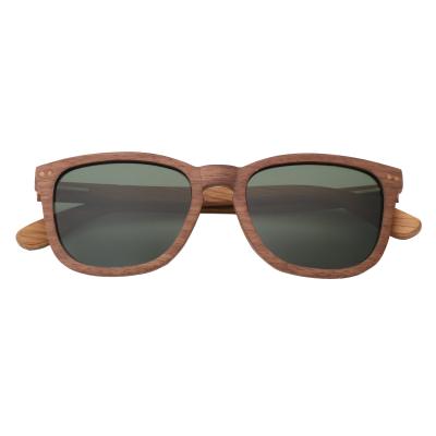 China Fashion sunglasses 2021 sunglasses model uv400 polarized wood lenses real mirror effect wood sunglasses for sale