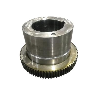 China OEM Rotary Furnace Alloy Steel Coupling Grinding Metal Gear Parts Custom High Quality Forging Gear for sale