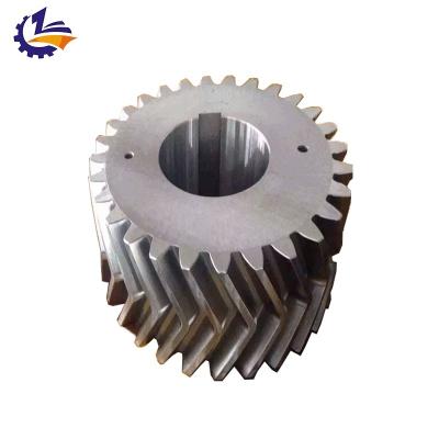 China Material of Construction Shops Customized Industrial Transmission Parts High Quality Destiny Forged Steel Sprocket 42CrMo4 Metal Herringbone Gear for sale