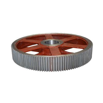 China Mechanical Equipment Transmission Parts China Factory Alloy Steel CNC Lathe Gear Ball Mill Manufacturing Machining Parts Forged Steel Pinion Spur Gear for sale