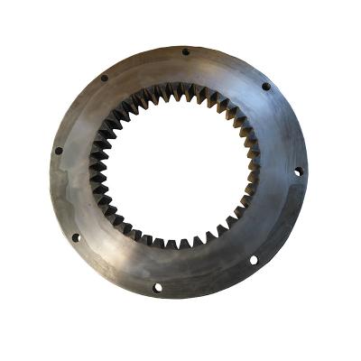 China Customized Industrial Equipment Steel 4340 Forged Steel Metal Internal Ring Gear High Quality Ball Mill Gear for sale