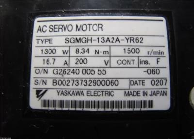 China SGMGH-13A2A-YR62 Yaskawa Electric Servo Motor High Torque Modular for sale