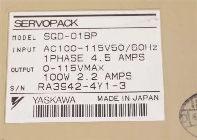 China SGD-01BP Yaskawa Servo Drives 115w Power Max Output AC Servopack for sale