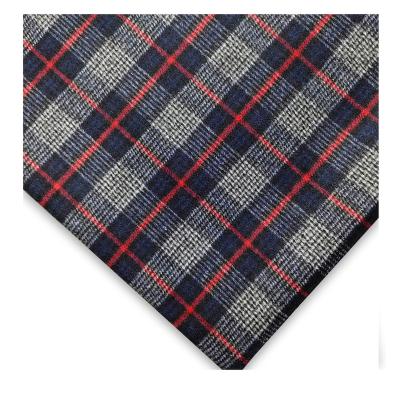 China Wrinkle Resistant Wholesale Custom Tweed Wool Fabric Checked Style Hot Sale Overcoat Fabric for sale