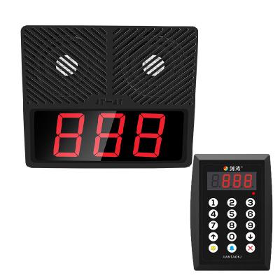 China Wireless Restaurant Jiantao Restaurant Paging System With Led Keypad 3 Digit Red Light Calling System For Hospital Nursing Home for sale