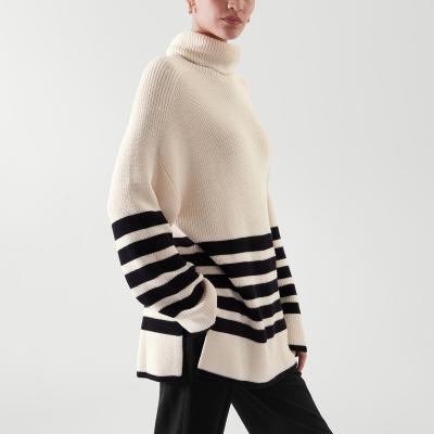 China AOPU Sweater OEM Turtle Neck Vintage QUICK DRY Oversized Knitwear Jumper For Women Knitted Custom Knit Women's Sweaters for sale