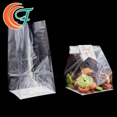 Cina Heat Seal Food Storage Flat Bottom OPP Packaging Bag Square Bottom OPP Plastic Bag in vendita