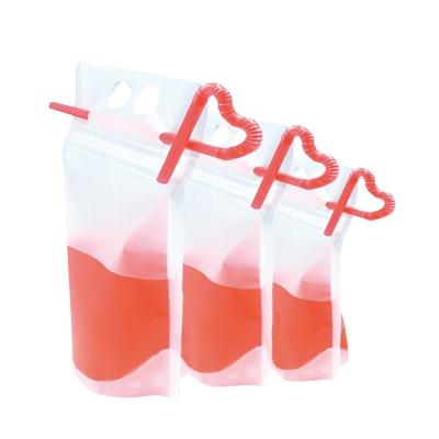 China Fresh Fruit Juice Packing Bag Cold Drink Carrier Bag Food Grade Flexible Bag Packaging zu verkaufen