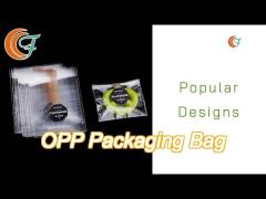 self adhesive opp packaging bag with seal strip clear transparent cellophane plastic bags