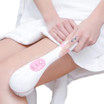 China 2021 Hot Selling Long Handle Amazon Silicone Massage Electric Bath Body Brush MYS-02 for sale