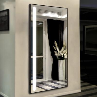 China Full Body Aluminum Full Body Backlit Hotel Salone Illuminated Mirror Led Dressing Mirror for sale