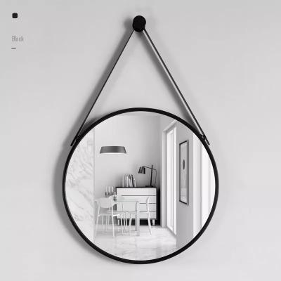 China Double Arm Extend 24 Inch Round Hoem Hotel View Mirror Bathroom Decoration Wall Mounted Mirror for sale