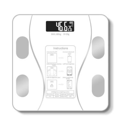 China Sustainable White Color 28*28cm180kg / 396lb Body Fat Scale Smart Bmi Measure Digital Household Scale for sale