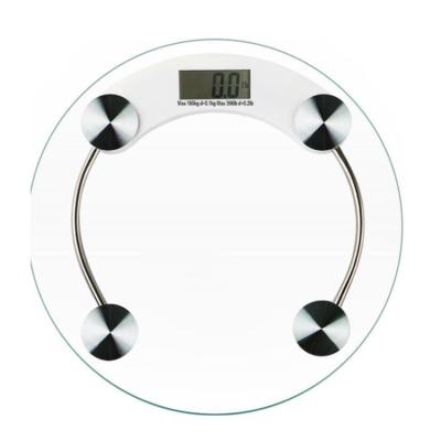 China Bedroom or Bathroom Scale 180kg/396lb Body Scale OEM Scale Transparent Round Bathroom Weight Scale for sale