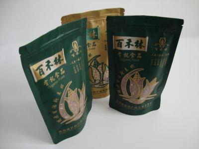 China Environmentally Friendly Matte Stand Up Pouch Plastic Zipper Bag for sale