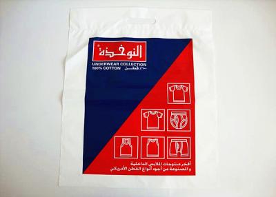 China LDPE Plastic Patch Handle Bags , Recyclable Printed Carrier Bags for sale