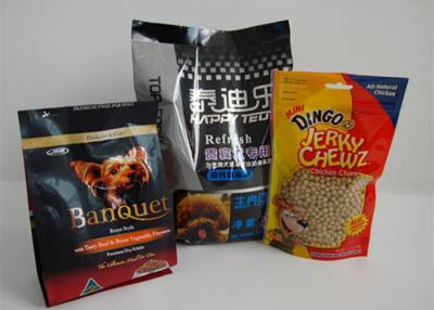 China Resealable Food Block Square Dog Food Package , Snack Food Packaging for sale