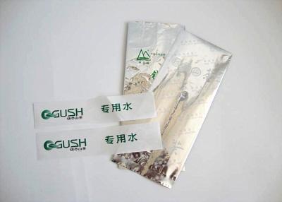 China Sliver Organic Tea Packaging Bag MIddle Sealed Environmental Friendly for sale