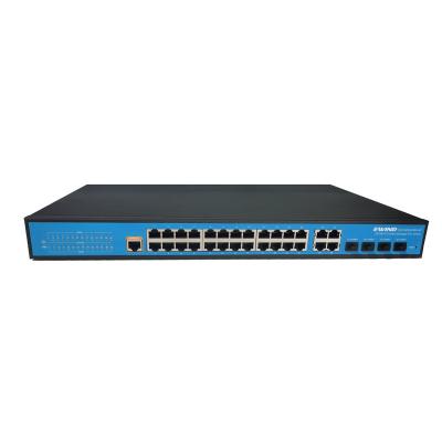 China 24 Port Giga Smart PoE Switch with 2 SFP Switch Gigabit Managed PoE Switch Price for sale