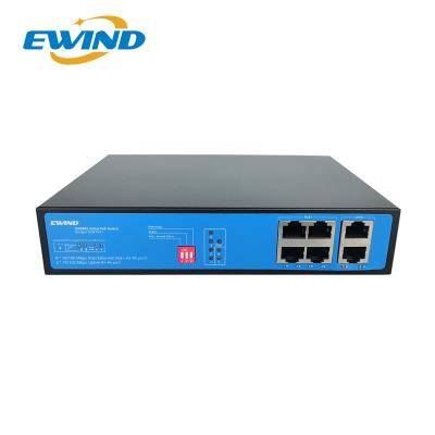 China CCTV System 10 100mbps 4 Port Unmanagable PoE Ethernet Switch 4 Port Digital Video Camera for sale