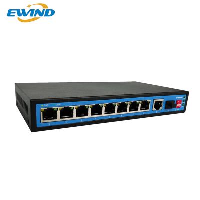 China Active 8 Port 10/100M PoE Switch with 1*GF SFP Port apply IP Phone/IP Camera/NVR for sale