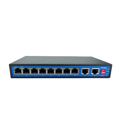 China CCTV System 10 100mbps 8 Port Unmanagable PoE Ethernet Switch 8 Port Digital Video Camera for sale