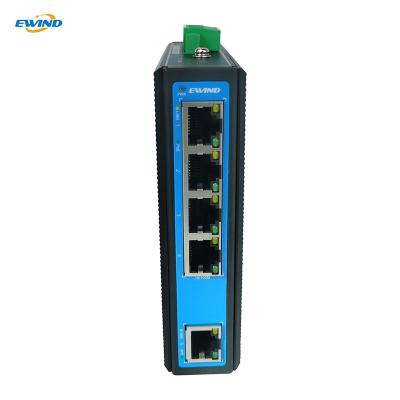 China Industrial Switch 4 100M 48V 1.6Gbps unmanaged Industrial PoE Switch for sale