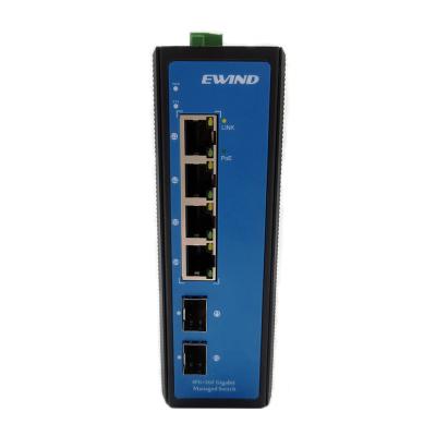 China BT High Grade Managed 95W 60W Industrial PoE Switch 8 Port with 2 Port SFP Uplink for sale