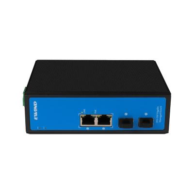 China Ewind Full Gigabit Managed Industrial POE Switch fiber port 4 port 1000M EW-PIS3804M-2GE for sale