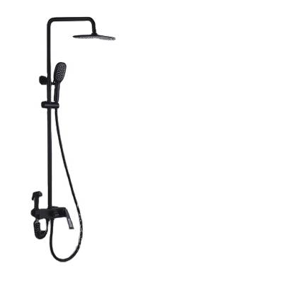 China Without Slide Bar Contemporary Multifunctional Luxury Sanitary Ware Bathroom Shower Black 20206 for sale