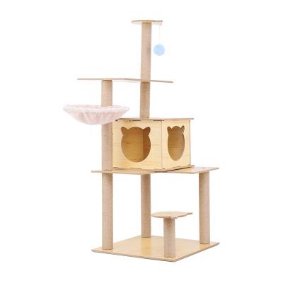 China Stocked Trees Cat Scratchers Tower Customized For Cat Customized Modern Cat Tree Scratcher for sale