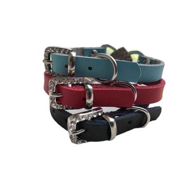 China Durable High Quality Dog Collar PU Dog Accessories Pet Safety Collar for sale